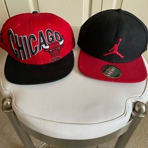 M Jordan and Chicago Bulls hat